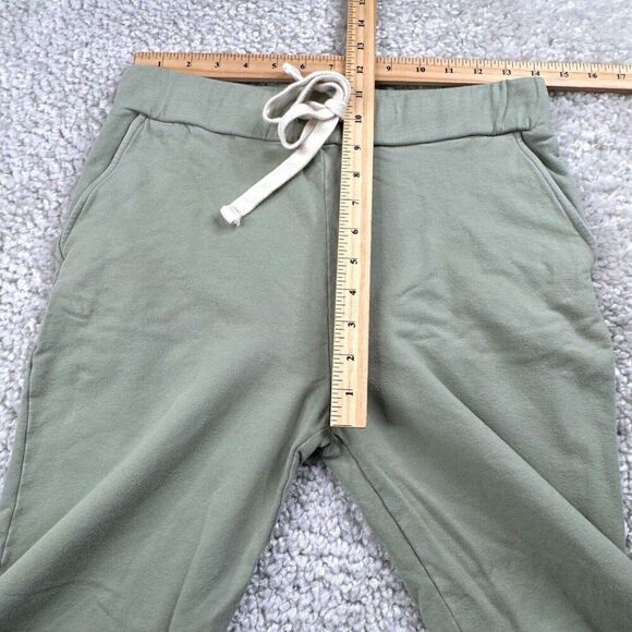 MONROW Crop Wide Leg Lounge Sweatpants Sage Green - Picture 8 of 10